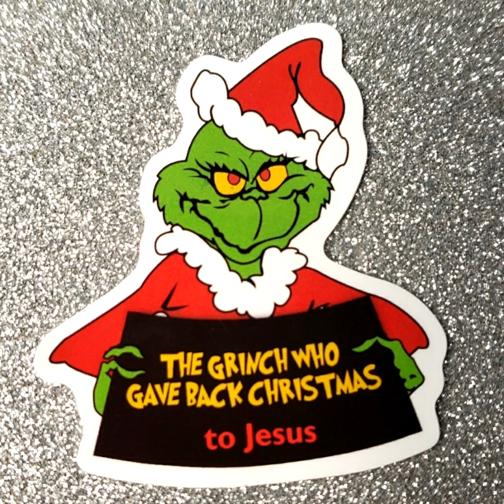GRINCH CHRISTMAS Waterproof sticker DR. SEUSS